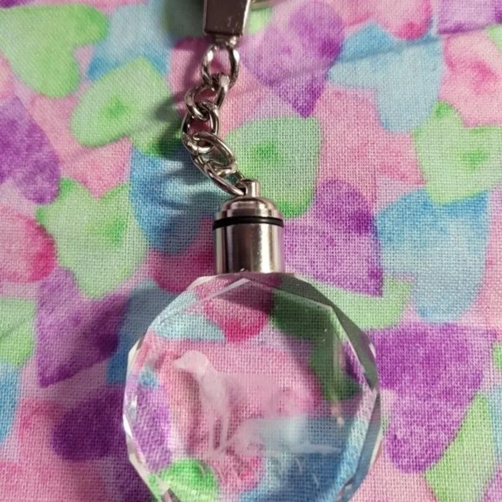 Dog Crystal Keychains with LED Light
